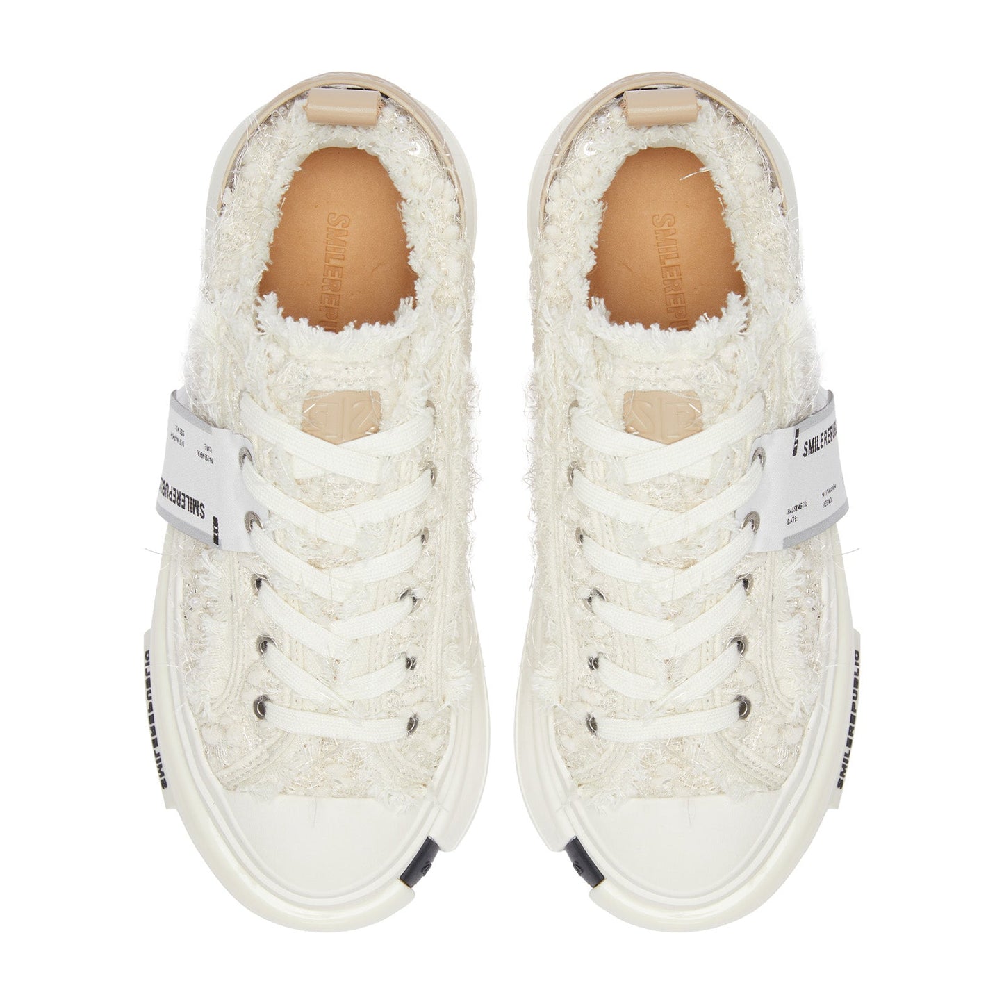 Inception 70s Pearl Girl White Pink Sneakers Shoes Streetstyle